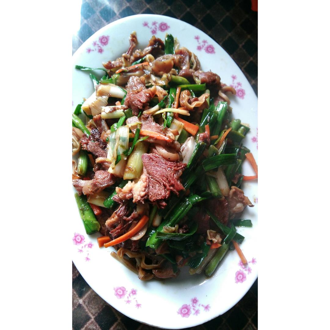 爆炒羊头肉