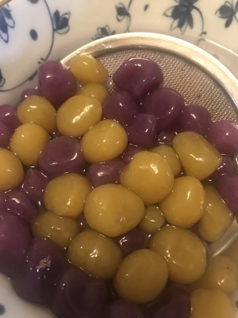 超级简单的彩色芋圆