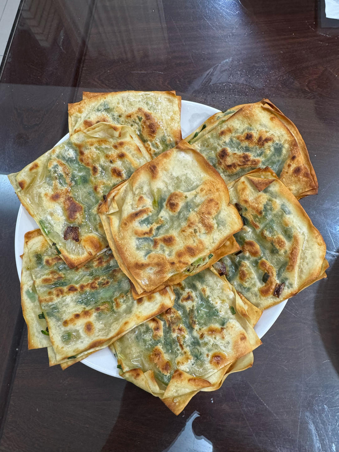 懒人葱油饼（馄饨皮版）