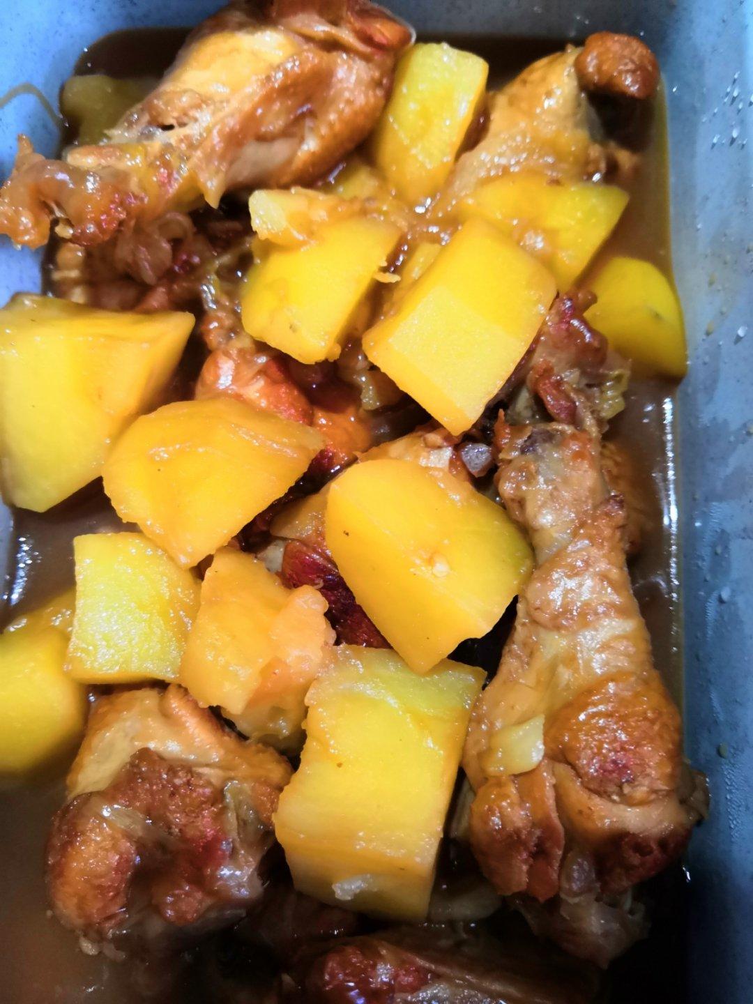 土豆炖翅根