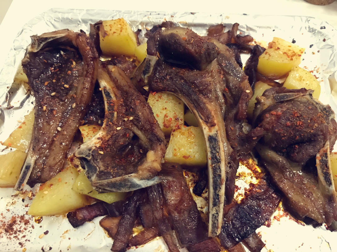 超好吃的烤羊排烤箱版