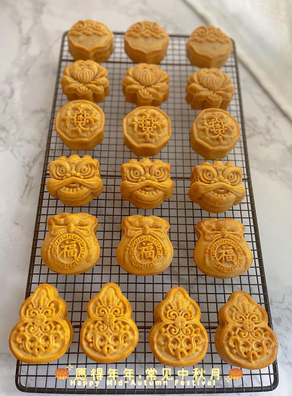 2款金沙咸蛋黄肉松月饼｜原味&辣味（含超快手馅料制作方法，不用炒）