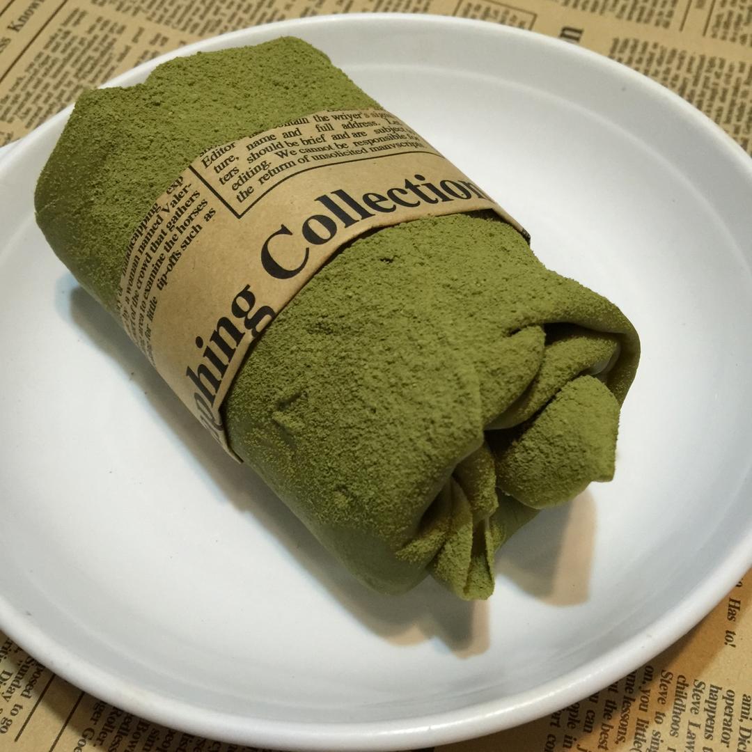 网红食谱│抹茶毛巾卷