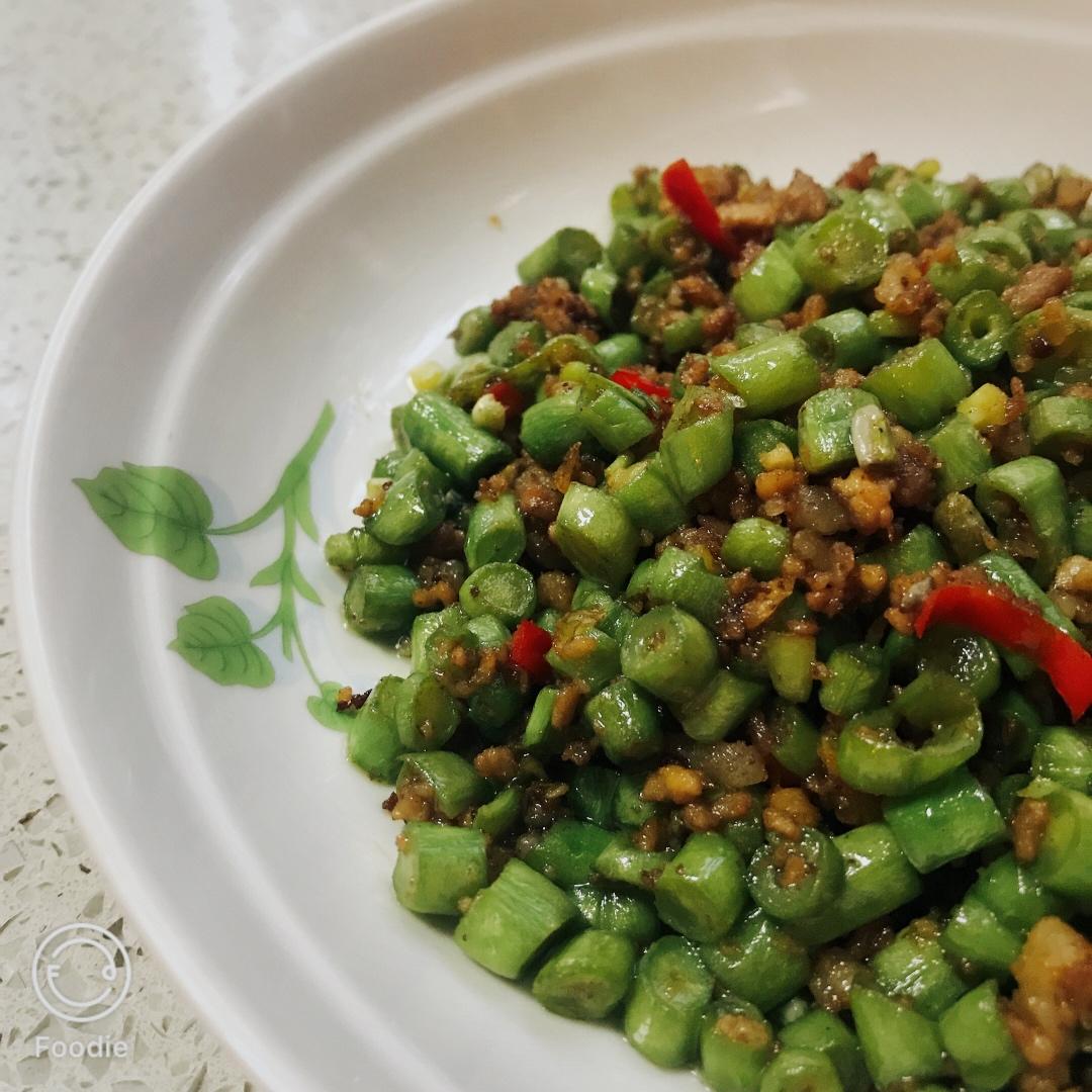肉沫豆角下饭菜