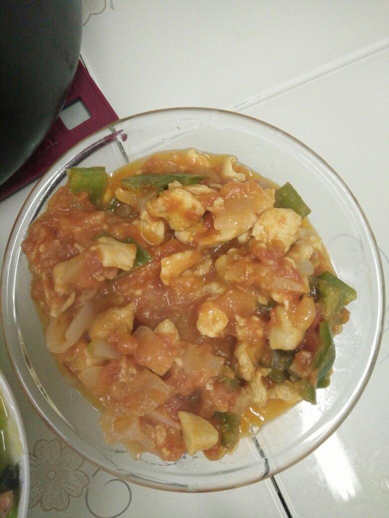 番茄鸡胸丁——减脂必备！！