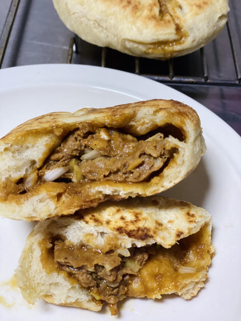 shanem做的油酥肉火烧porkpie