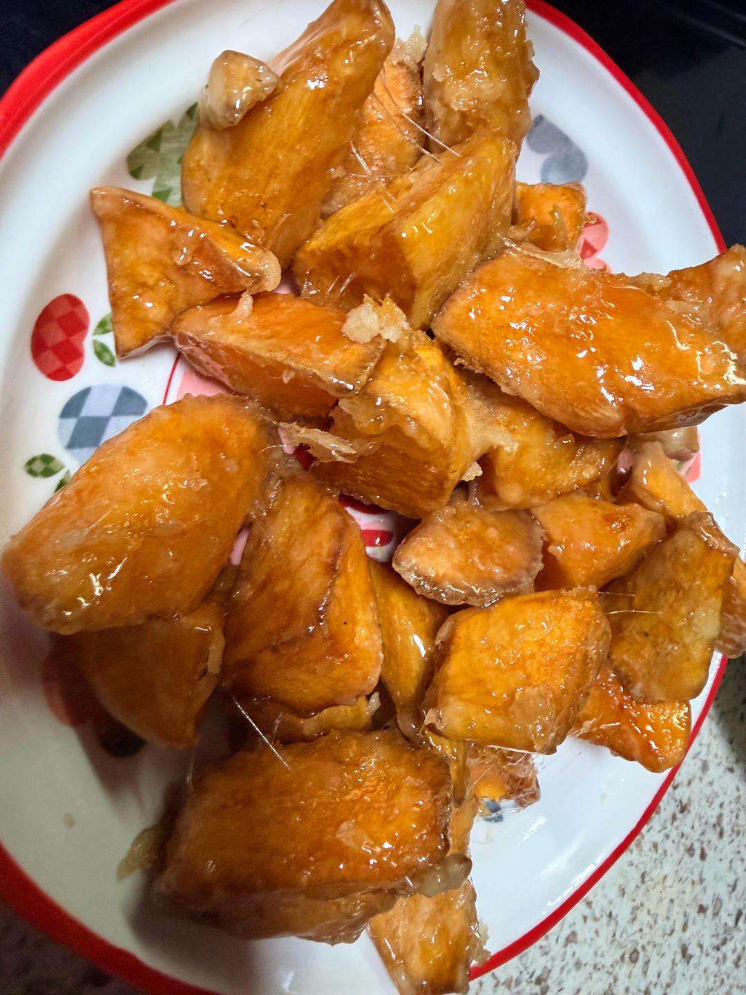 一次成功的拔丝红薯（附炒糖细节、拉丝视频）