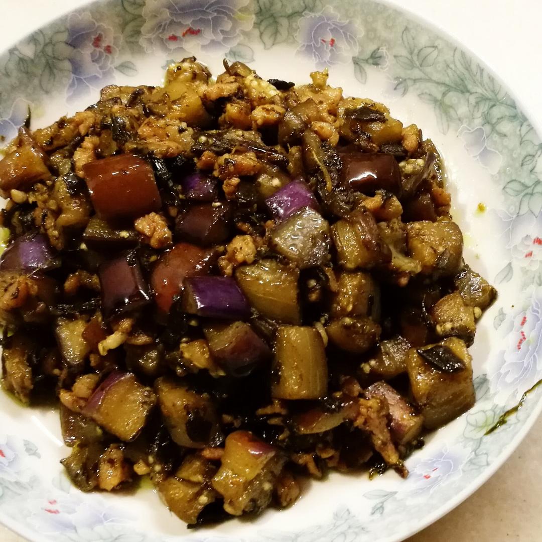 红烧肉沫茄子