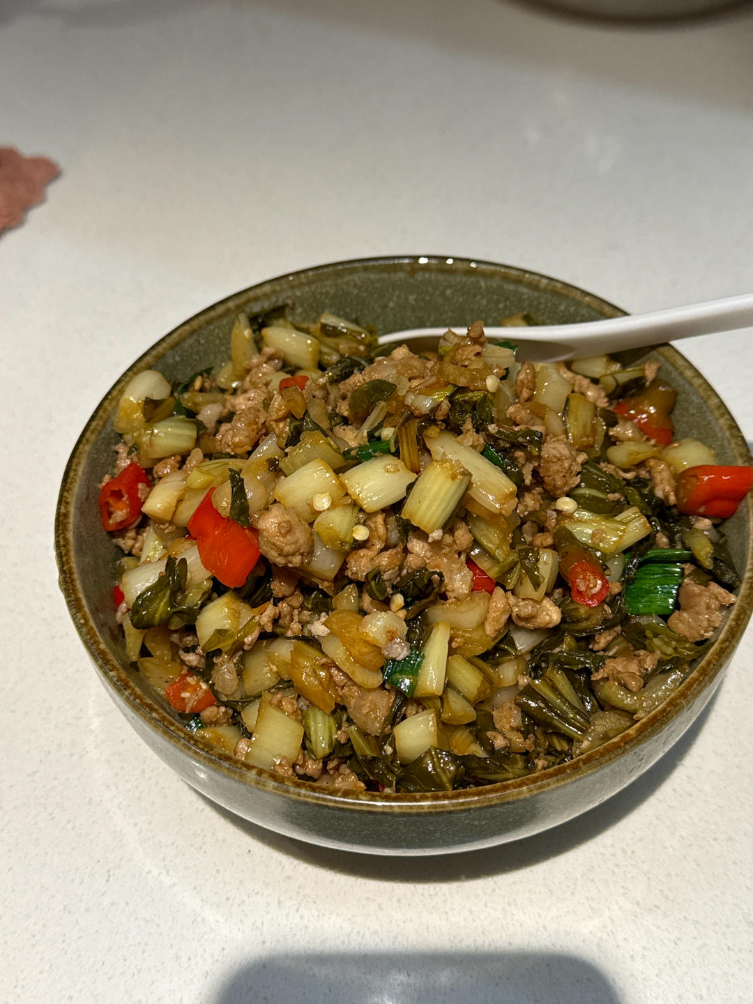 糟白菜炒肉末