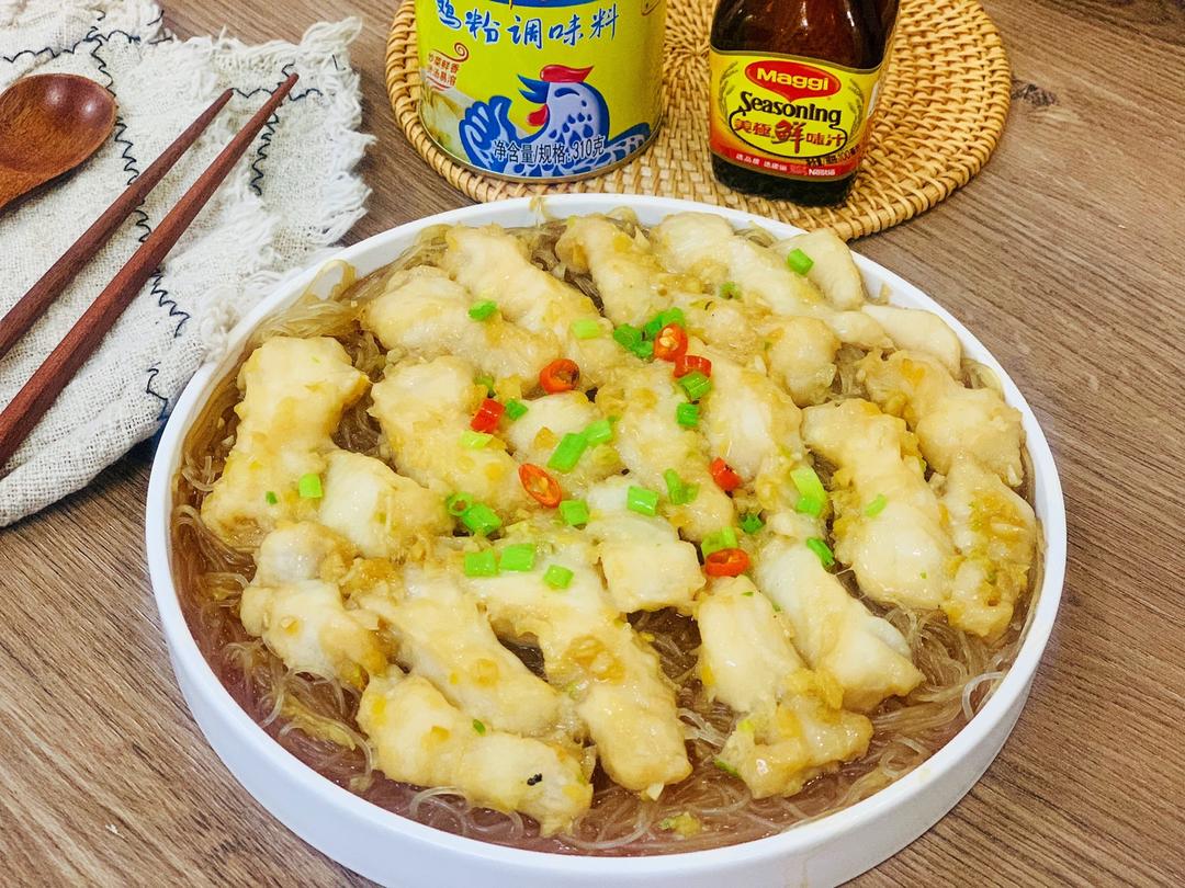 蒜蓉粉丝蒸龙利鱼的做法