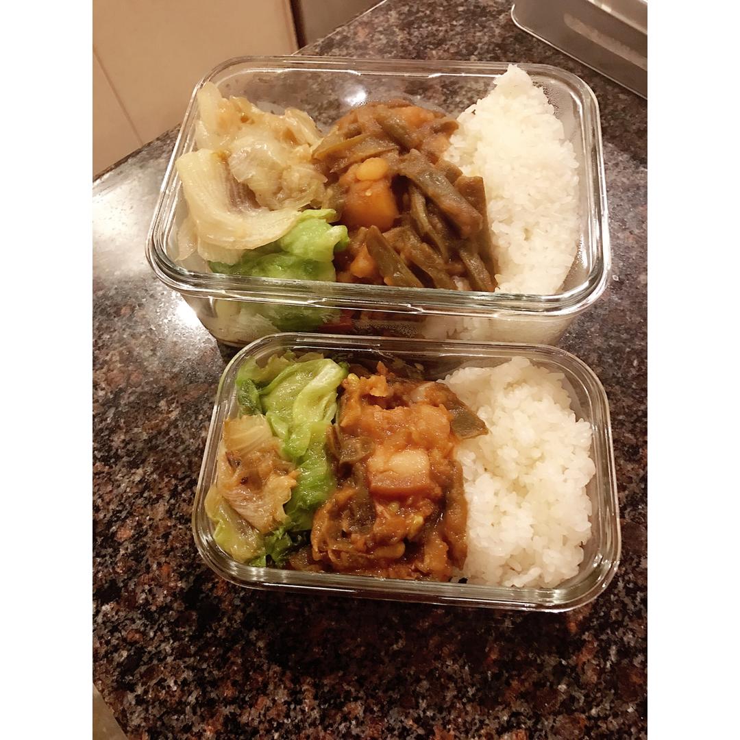 土豆花肉炖豆角