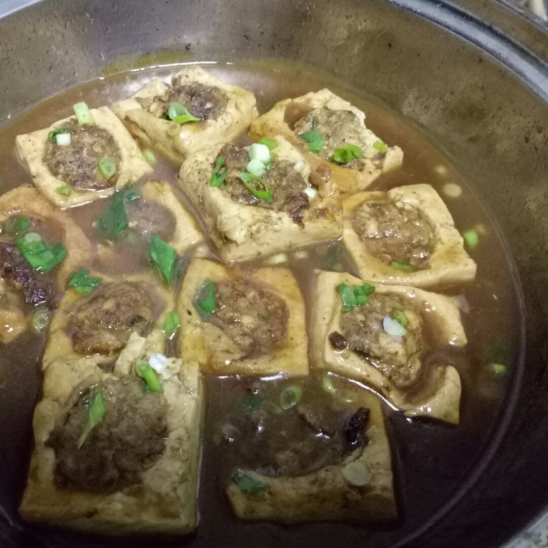 酿豆腐 豆腐箱 Tofu with Pork Mince Filling