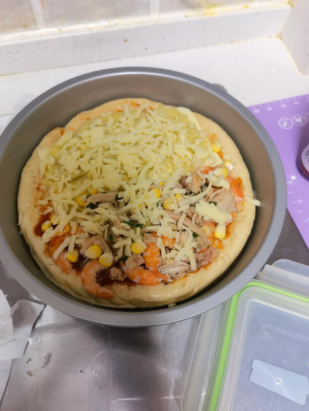 8寸披萨饼皮做法（🉑️厚🉑️薄，🉑️脆🉑️软）4张