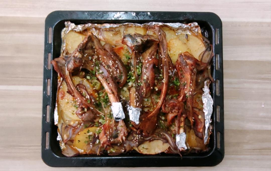 超好吃的烤羊排烤箱版