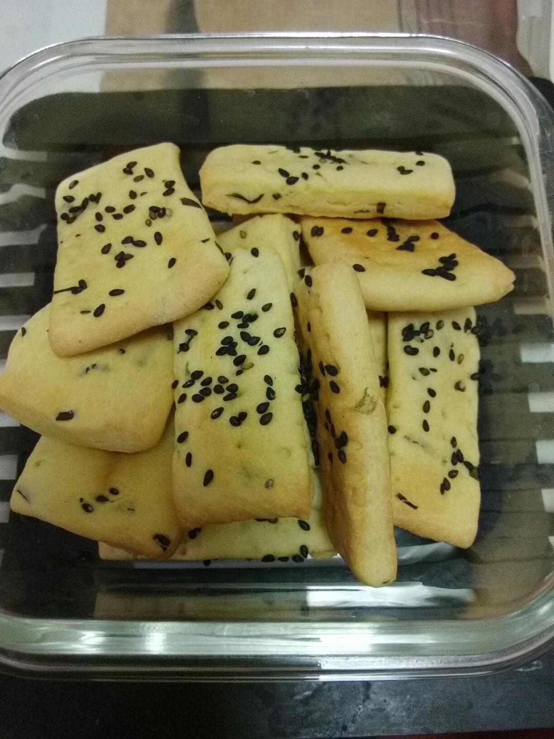 黑芝麻咸香饼干