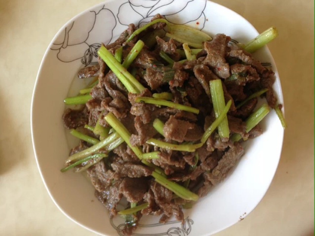 芹菜牛肉末「下饭神器」