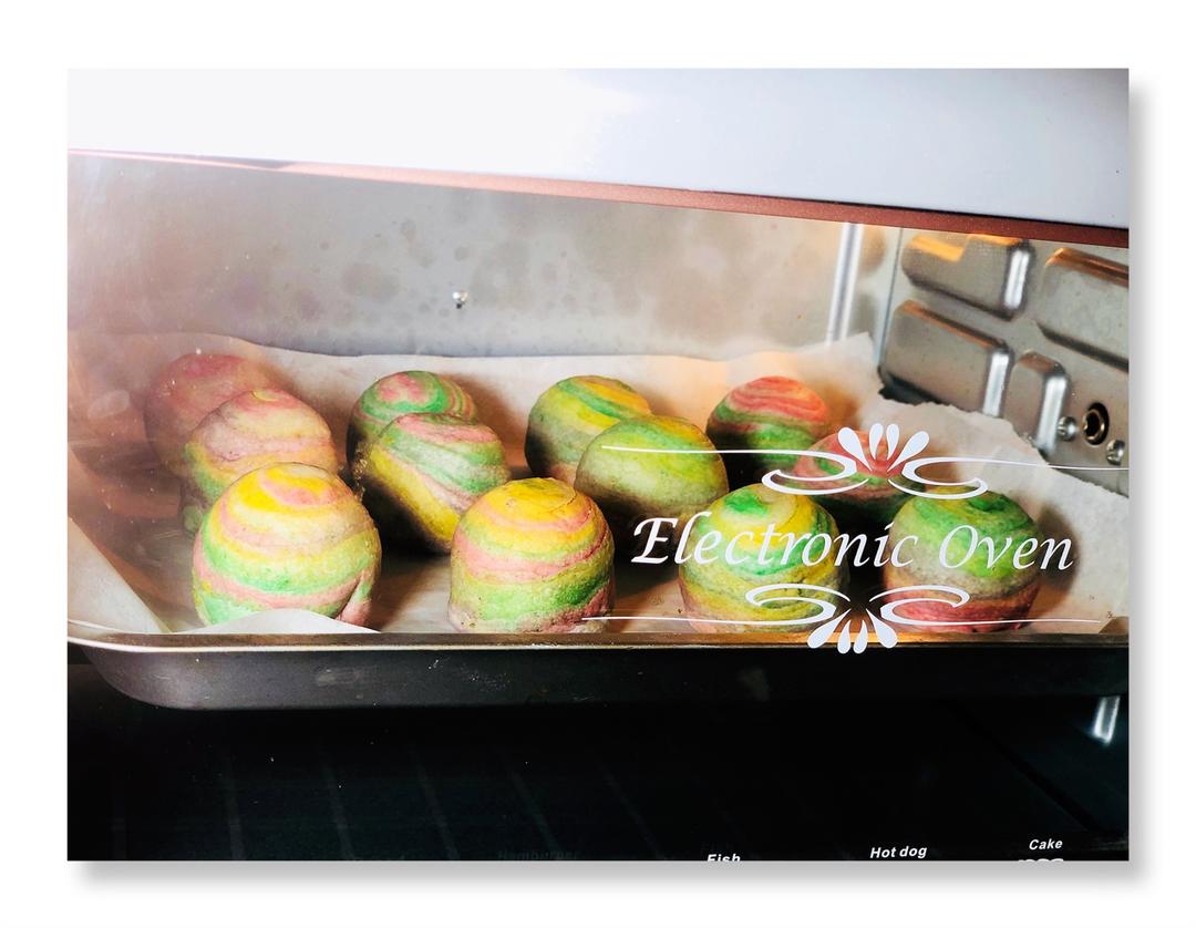 彩虹蛋黄酥（独角兽蛋黄酥）