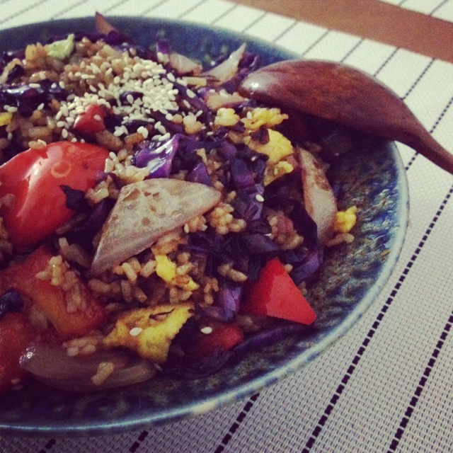 酱油素炒饭