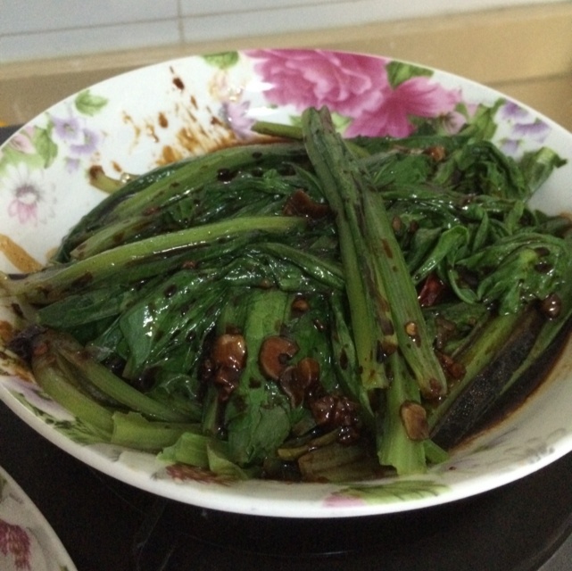 白灼油麦菜