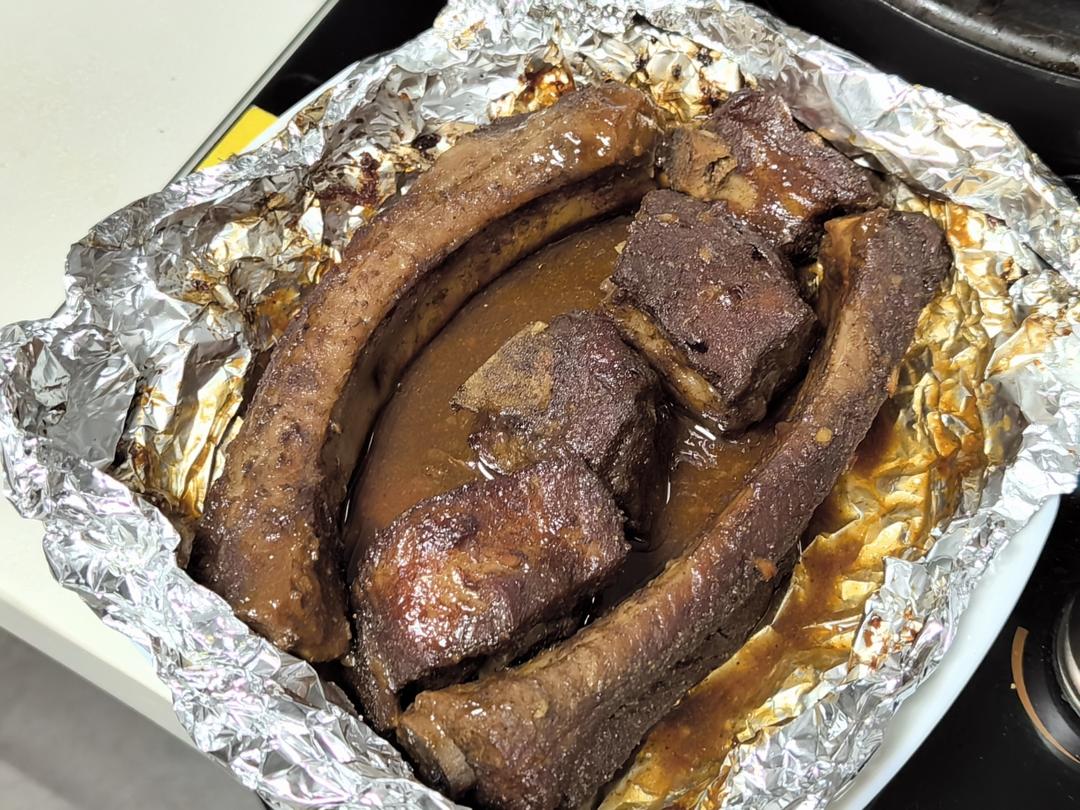 最简单的焦香软糯烤猪肋排