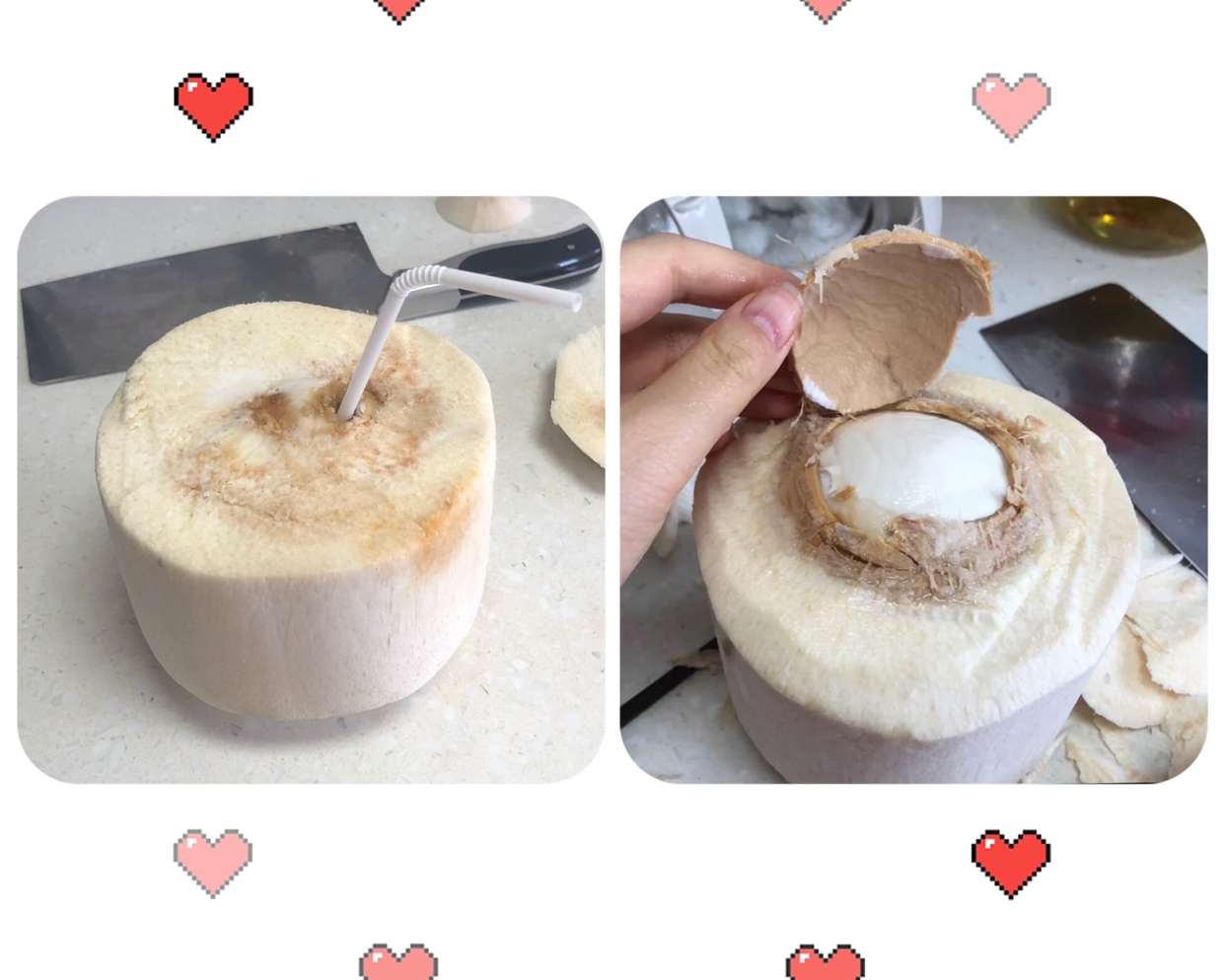 两种方法开椰子的做法
