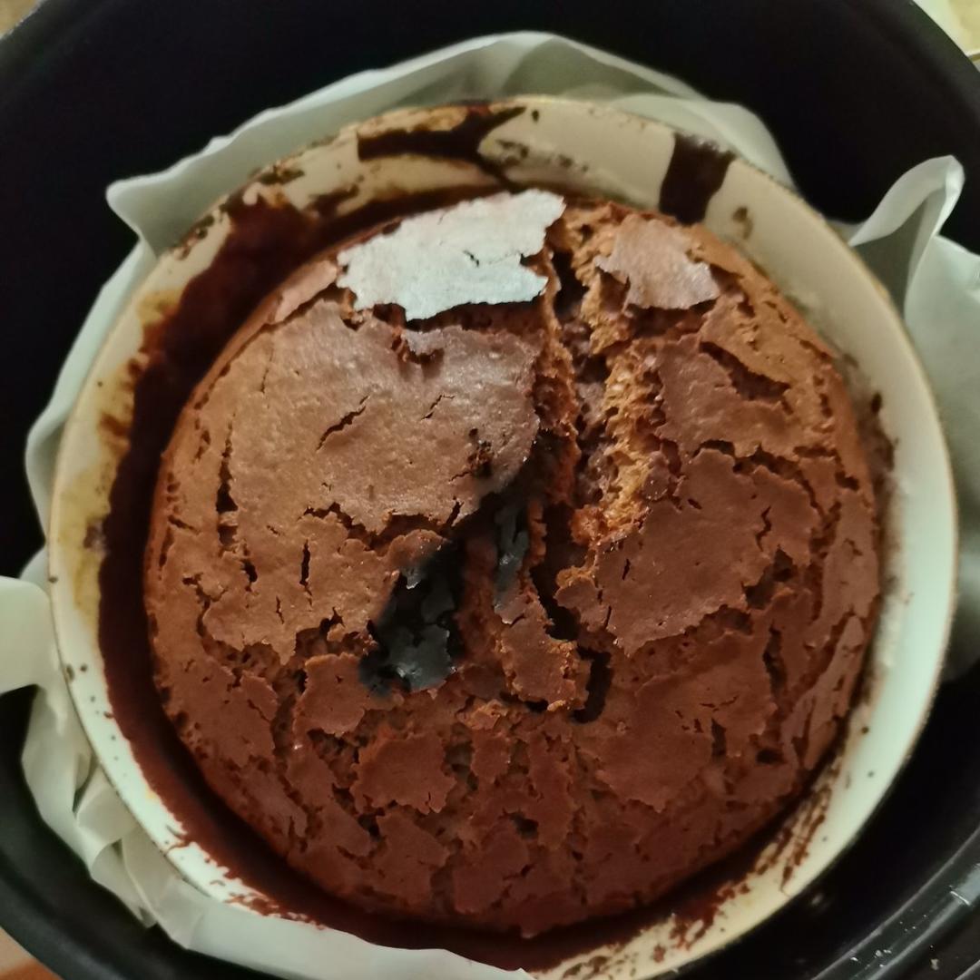 原来布朗尼这么简单！【空气炸锅巧克力布郎尼】（超简单详细步骤图）