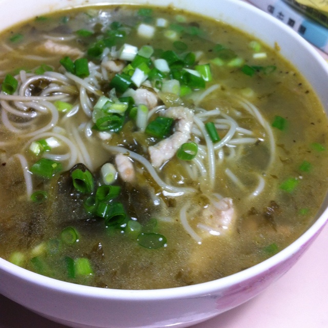 雪菜肉丝面