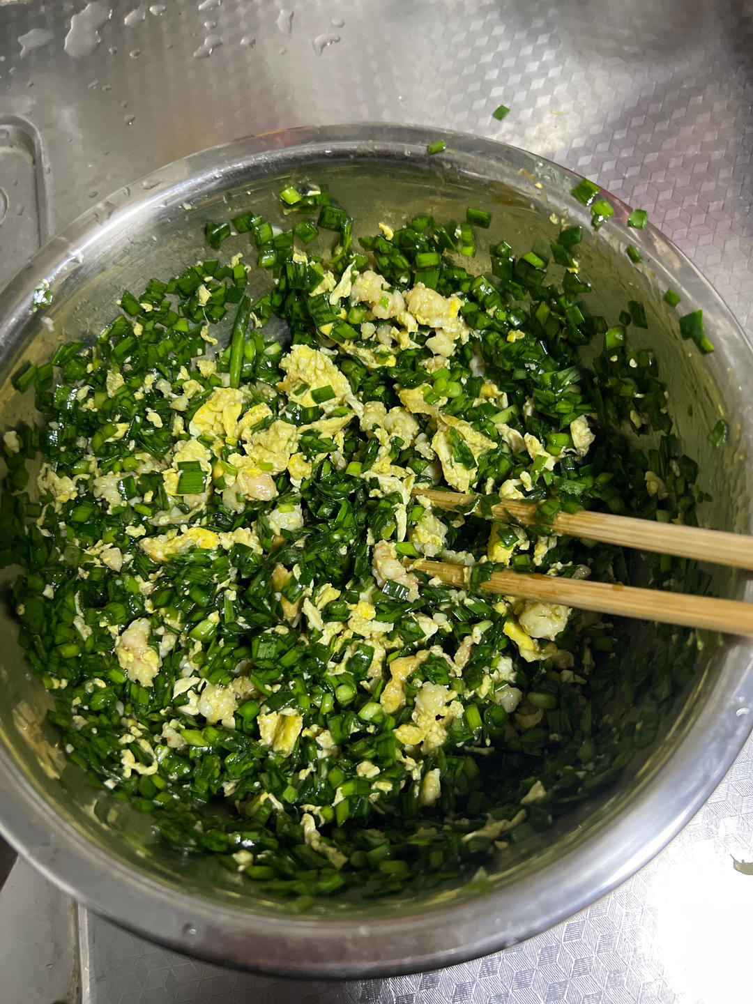 韭菜鸡蛋虾仁饺子（三人量）
