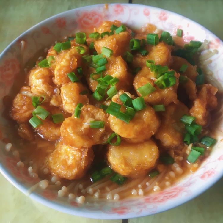 蚝油金针菇日本豆腐