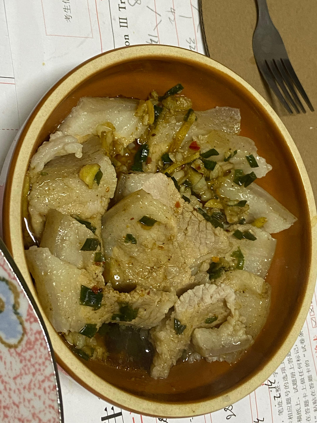 蒸五花肉片
