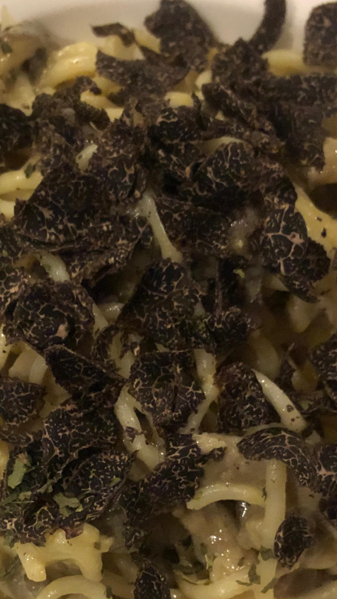 钱的味道：牛肝菌黑松露意面 Fettuccine with porcini mushroom and black truffle