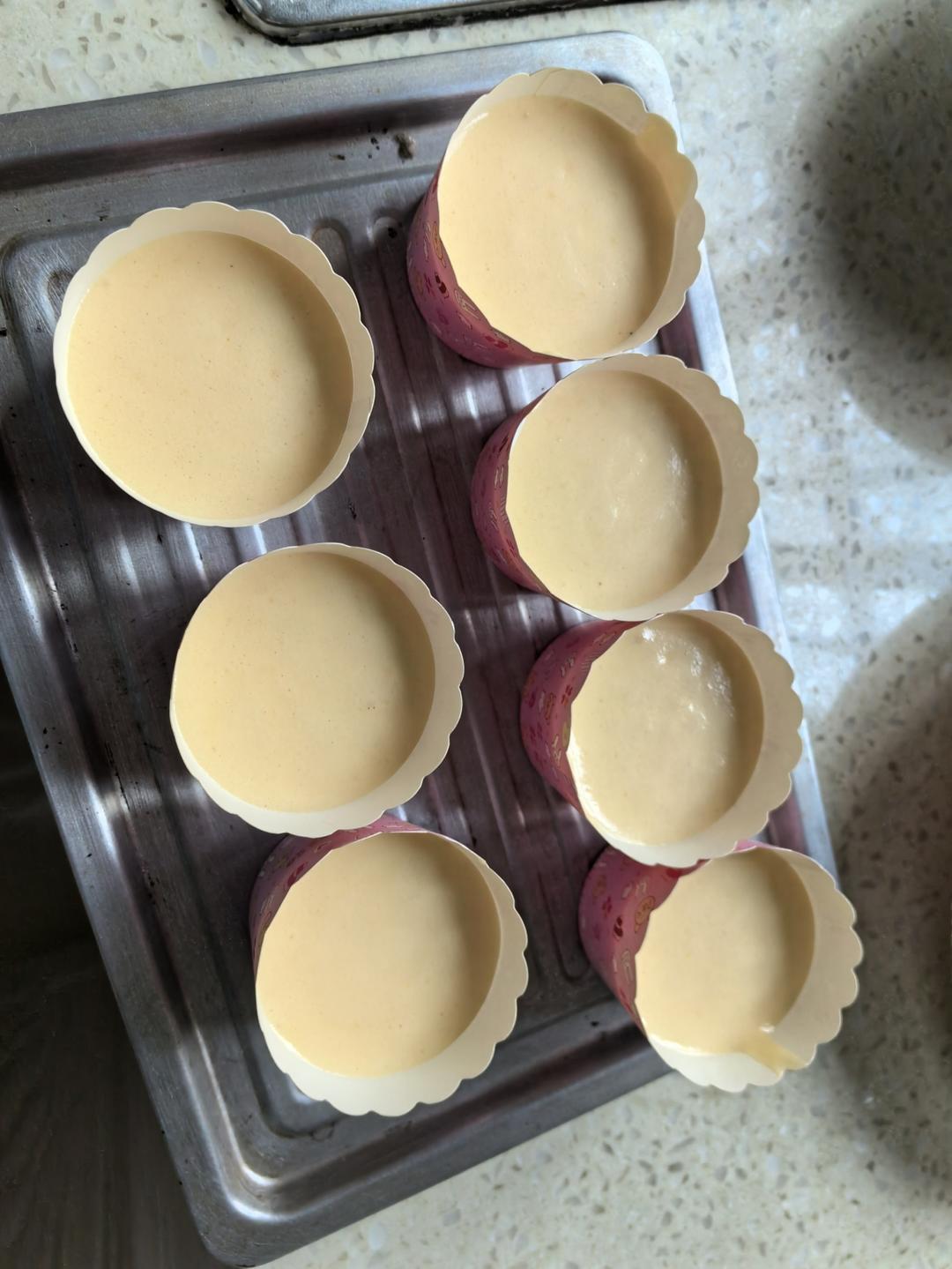 戚风纸杯蛋糕（不开裂、不塌陷）