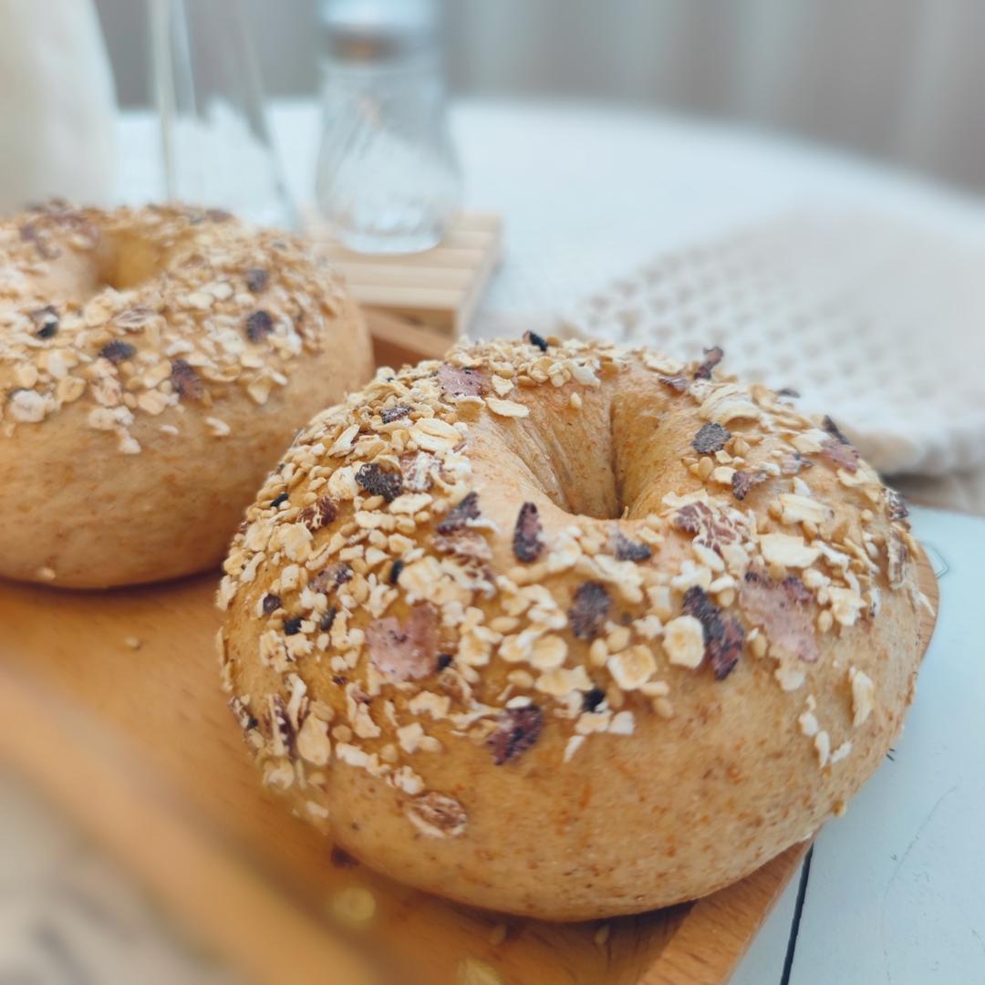 50%全麦多谷物日式胖贝果