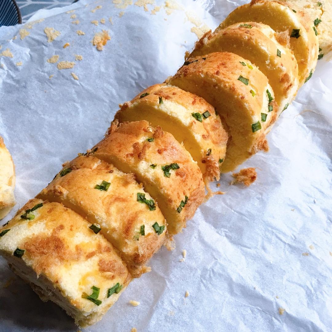 香葱肉松卷 蛋糕卷-无敌美味