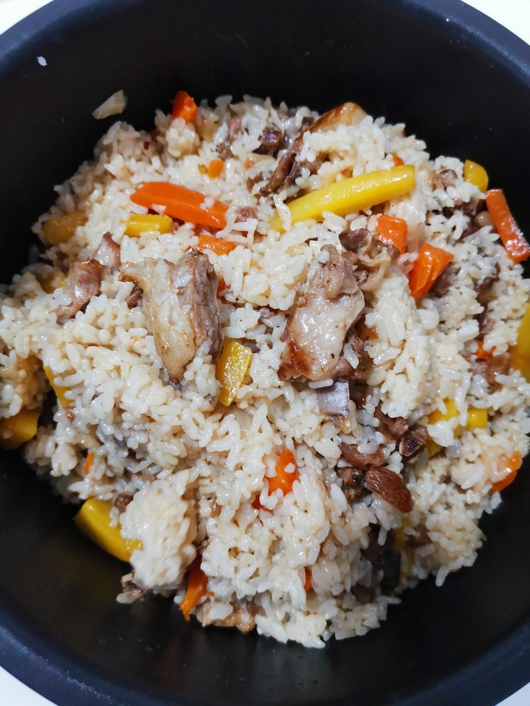 新疆人的家常手抓饭（电饭锅版适合娃吃）