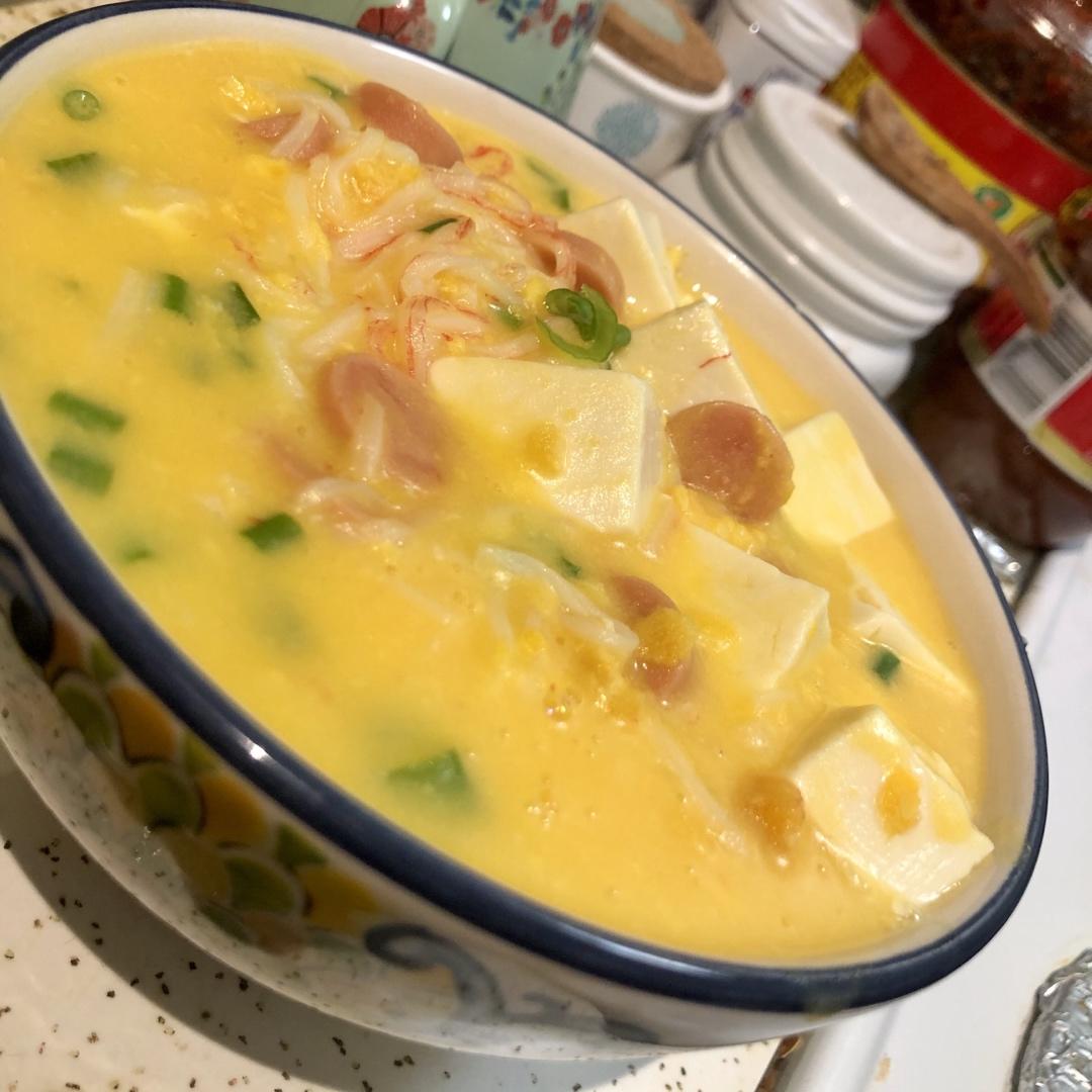 蟹黄豆腐（咸蛋黄版）
