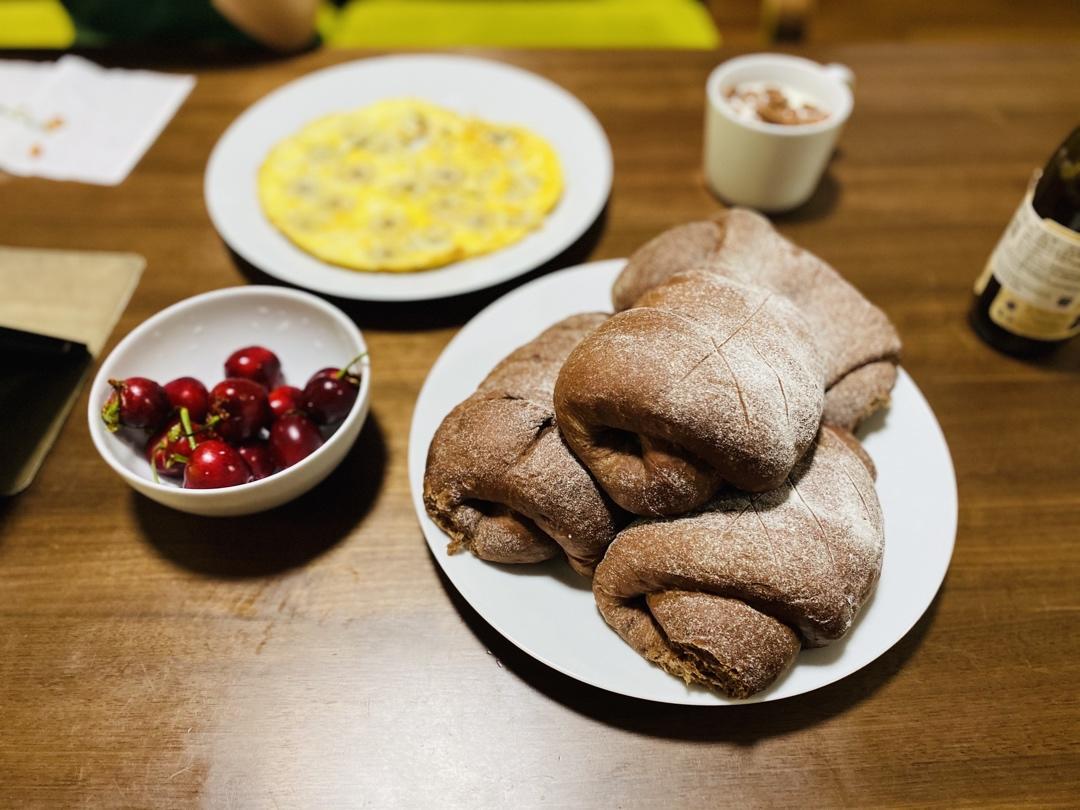 可可麻薯软欧包