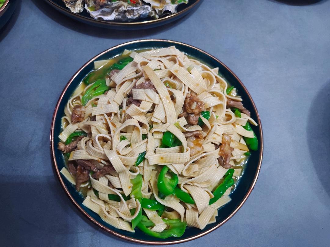 青椒肉丝千张小炒