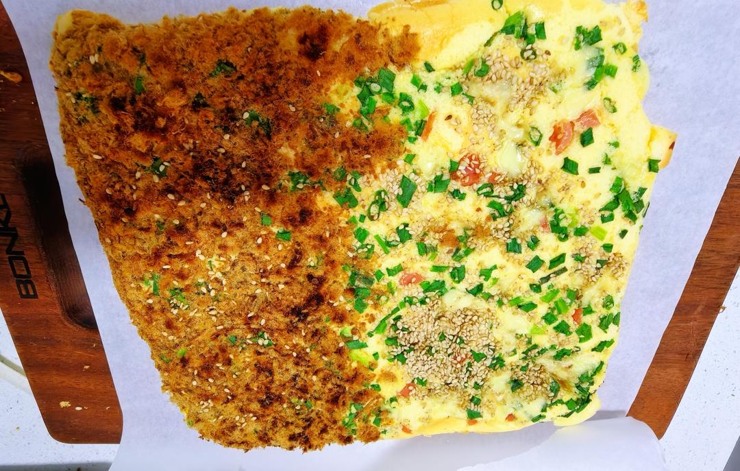 芝麻香葱肉松蛋糕（咸味）