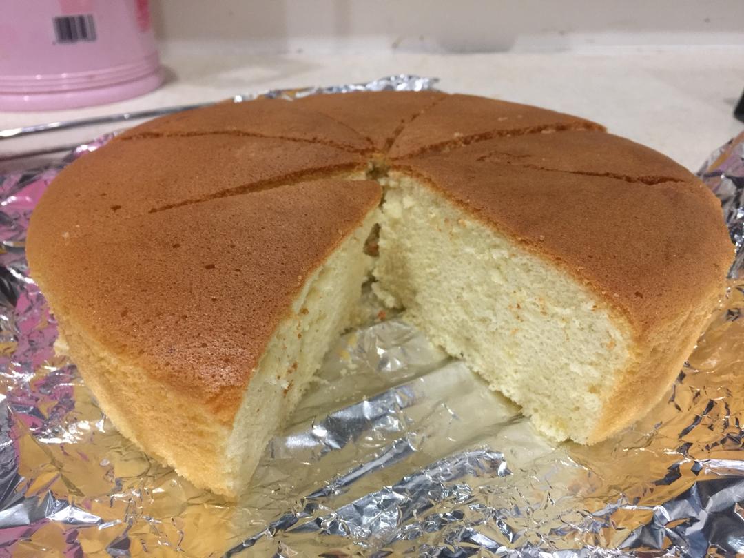 超详细8寸戚风蛋糕