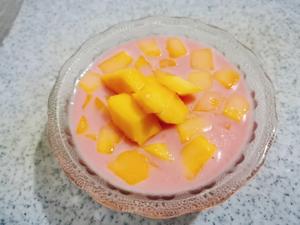 QQ糖牛奶芒果布丁的做法 步骤5