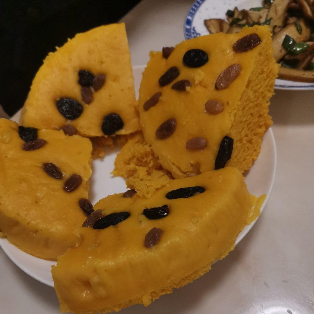 松软不发粘的南瓜发糕