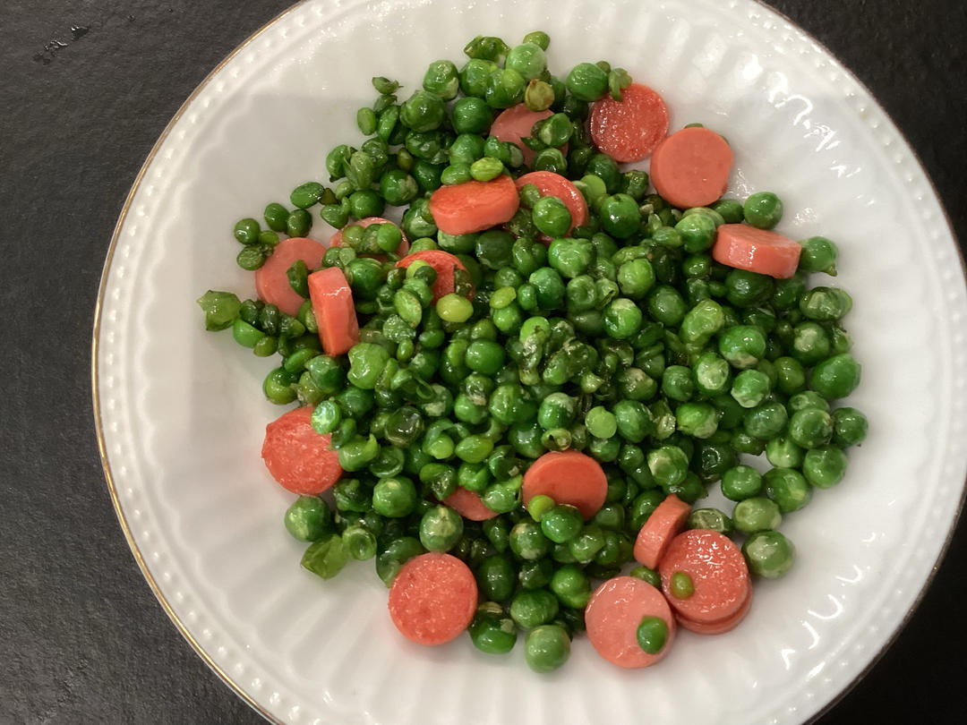 香肠炒青豆（详细版）适合新手小白～