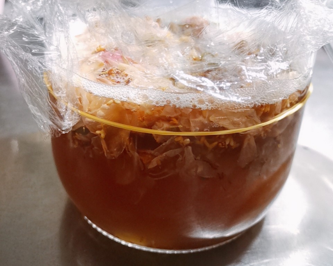 天然酵母の桂花玫瑰酵母的做法 步骤5