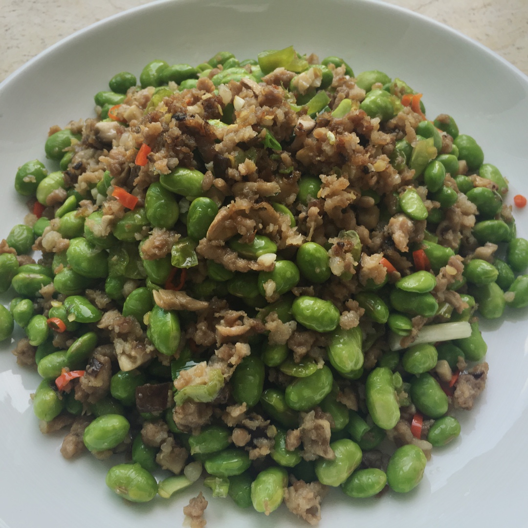 下饭菜 肉末毛豆