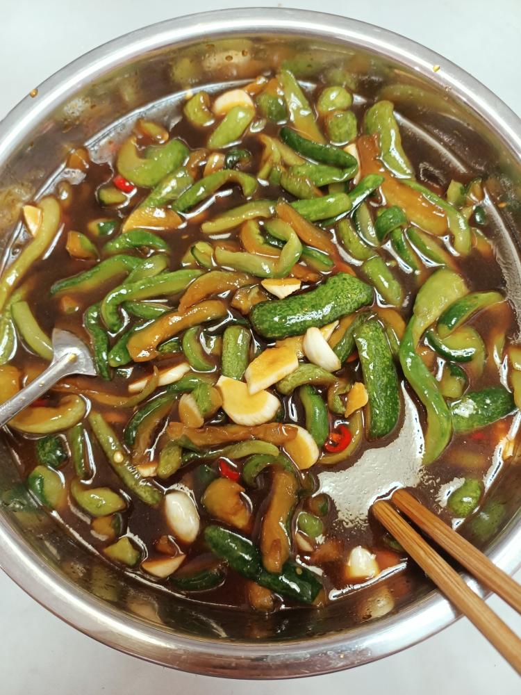 【腌黄瓜条的做法步骤图,腌黄瓜条怎么做好吃】恬仔_下厨房