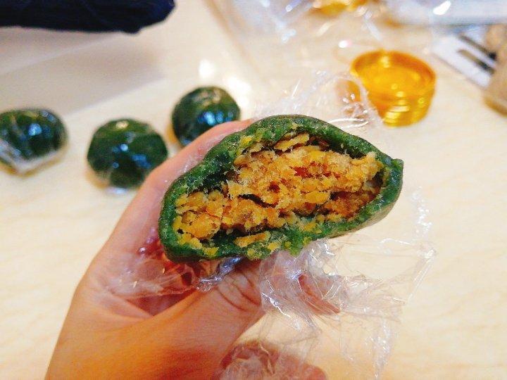 《Tinrry+》咸蛋黄肉松青团+红豆沙青团