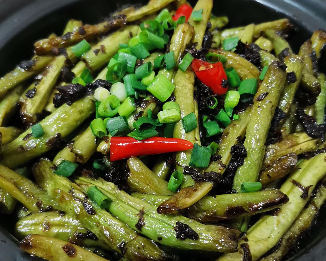 橄榄菜干煸玉豆的做法