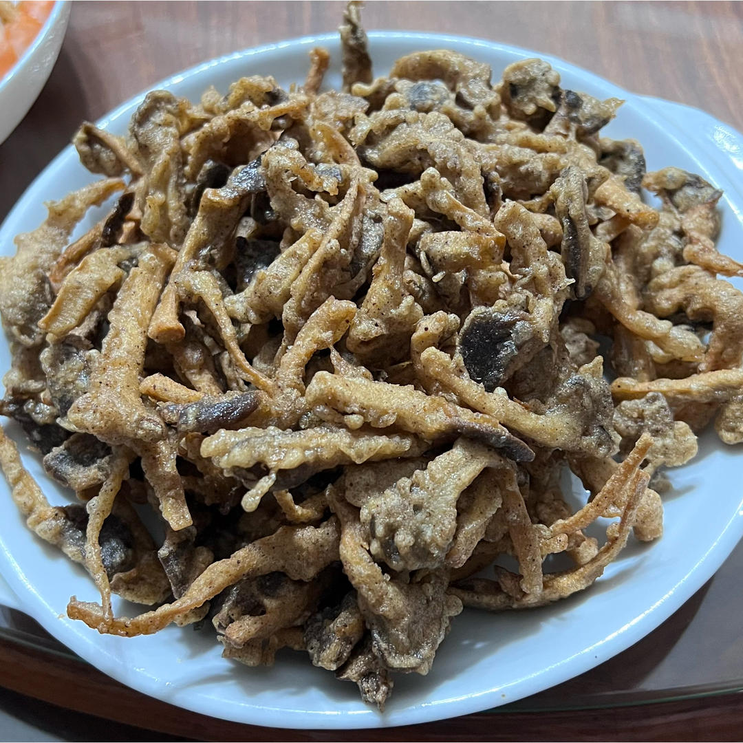 软炸蘑菇（平菇）