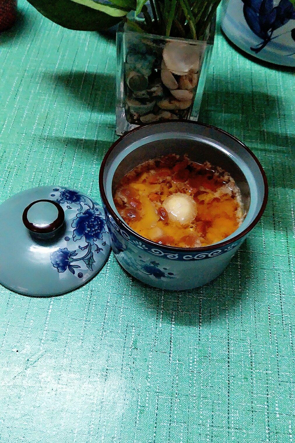 云中悦做的鸡蛋肉泥炖盅